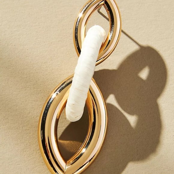 Anthropologie Triple Marquise Drop Earrings - Picture 3 of 6